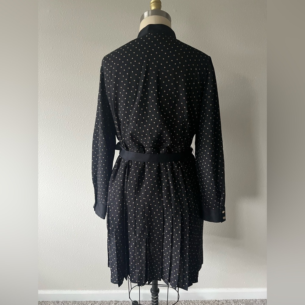 Ann Taylor Black and White Polka Dot Long Sleeve Dress - Picture 11 of 14